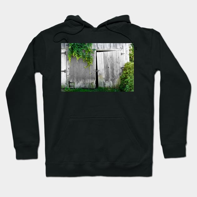 Weathered Barn Doors 2 Hoodie by Robert Alsop